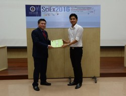 Congratulations to Permkun Permsirivisarn (Can) for receiving poster presentation award at “Science Project Exhibition 2016”.
